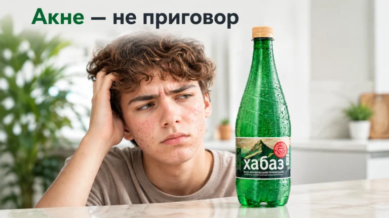 Чистая кожа без акне: как минеральная вода «Хабаз» с кремнием помогает коже