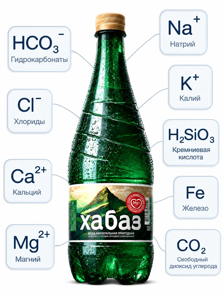 Состав минеральной воды ХАБАЗ