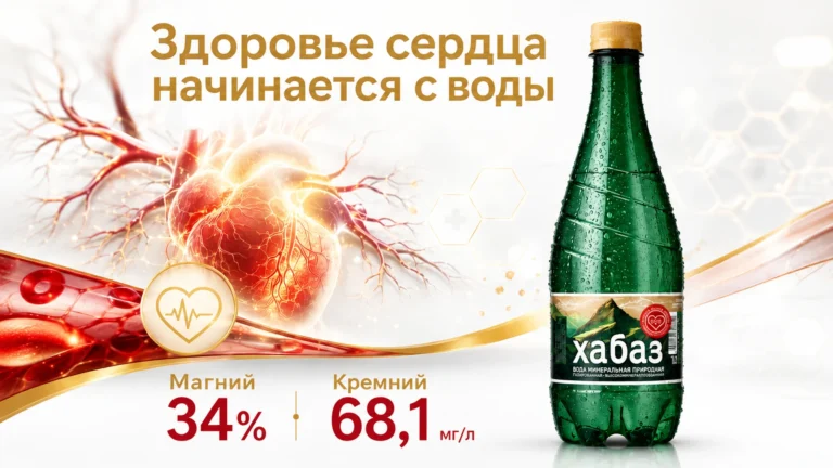 Минеральная вода «Хабаз» для сердца и сосудов: кремний и магний в курсе 21 день
